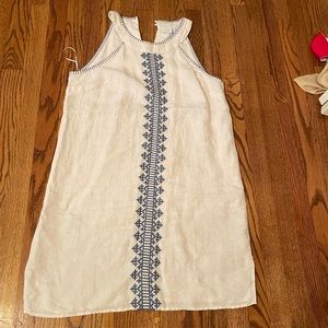 Sigred Olson preppy linen dress